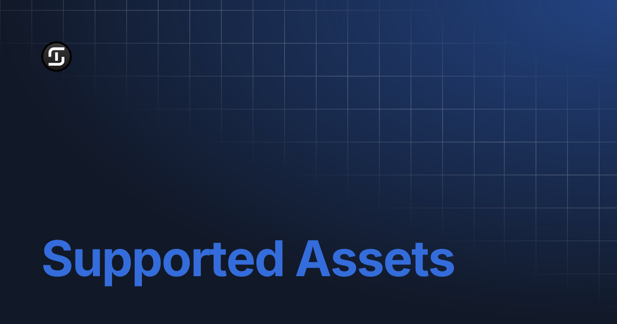 Supported Assets | TheStandard Protocol