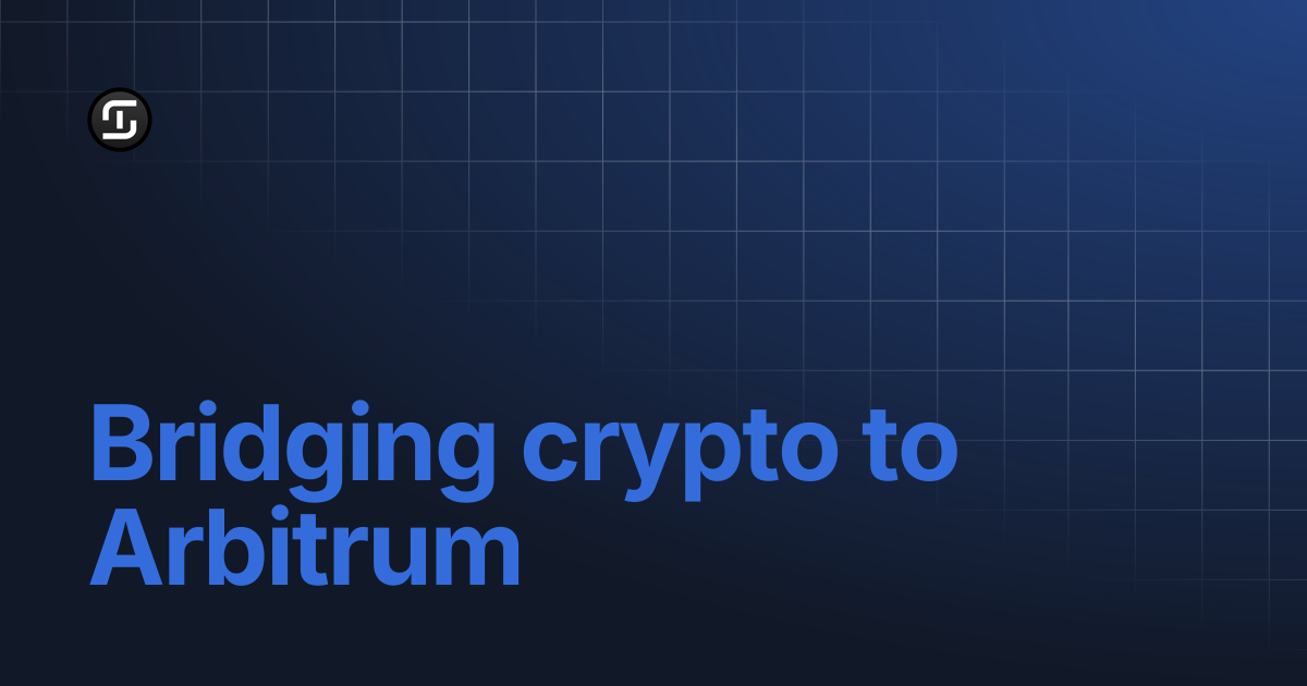 Bridging crypto to Arbitrum | TheStandard Protocol